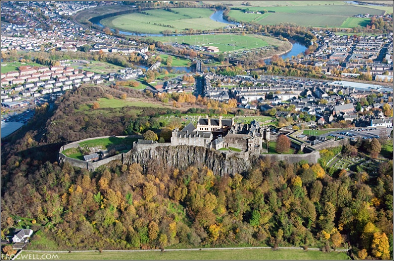 Stirling Castle from the air
